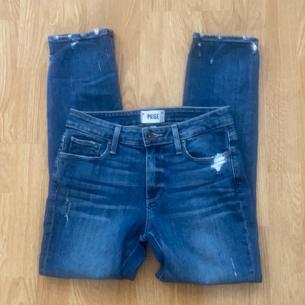 PAIGE high rise Jimmy Jimmy crop jeans